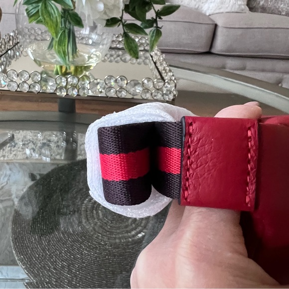 Coach Sprint waist Belt Bag 24 COLOR: Gunmetal/1941 Red - Picture 9 of 10